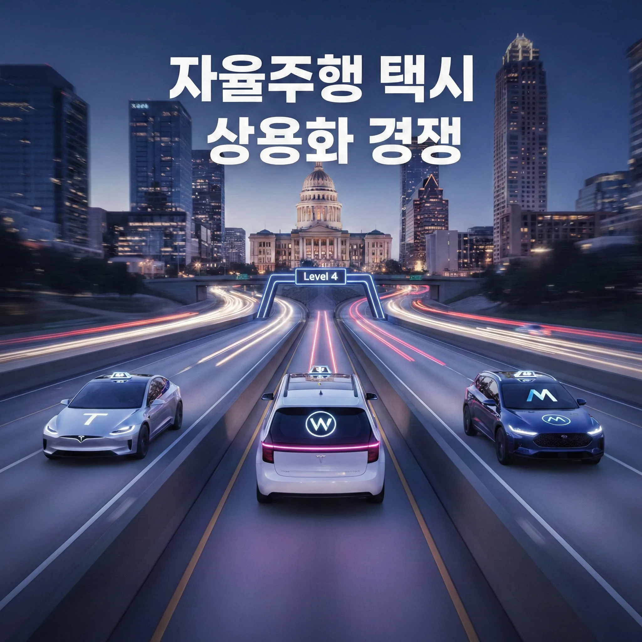 자율주행 택시 상용화 경쟁 (오스틴, 모셔널, 레벨4) 썸네일